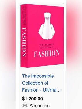Assouline Bright Pink Fashion Coffee Table Book